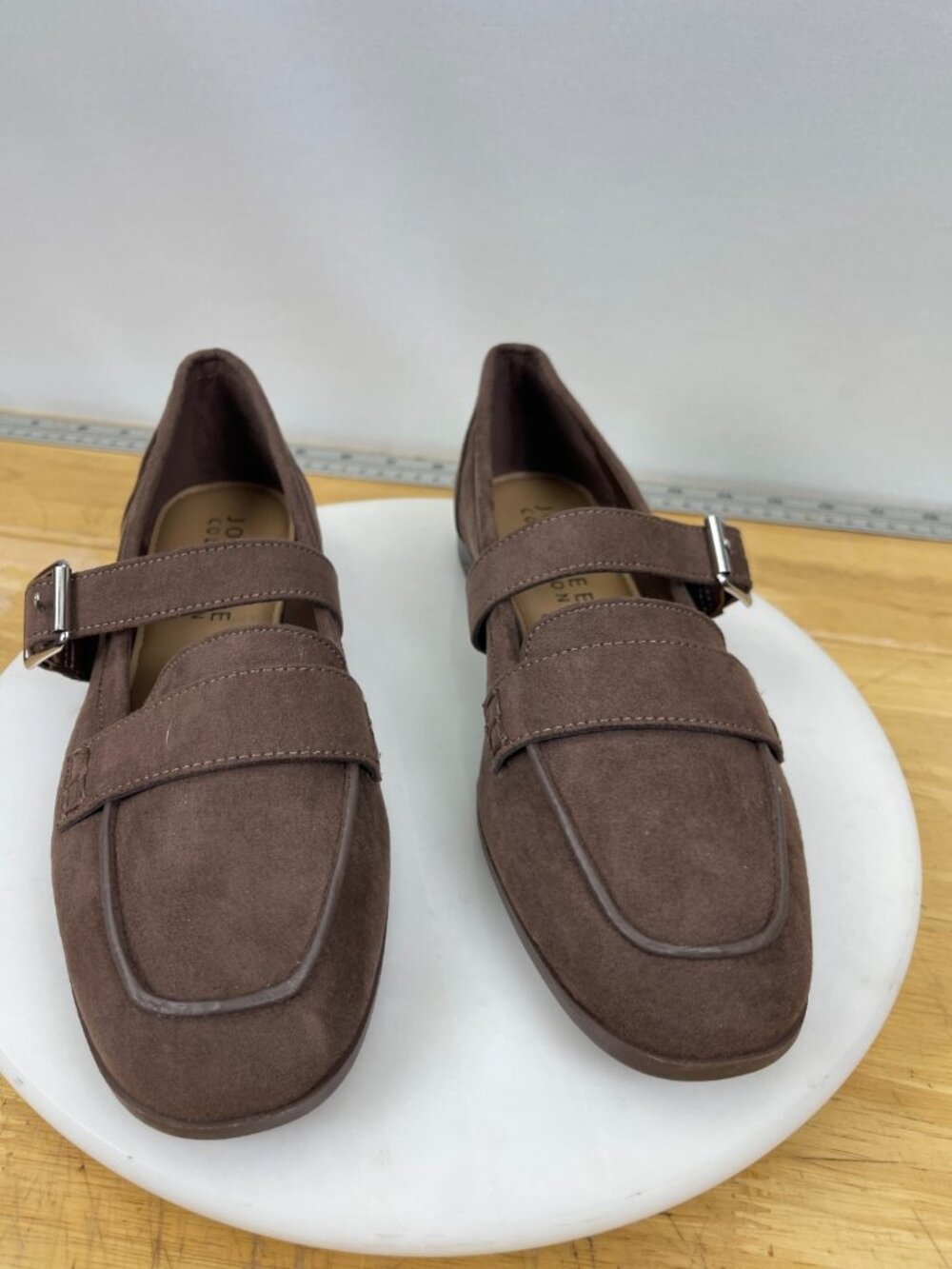 Journee Collection Caspian Brown Suede Mary Jane Flats Womens 7.5 - Picture 3 of 10